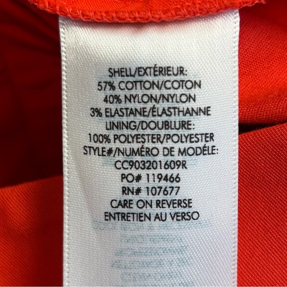 alice + olivia candy cuff orange shorts Sz 6 - Picture 10 of 11